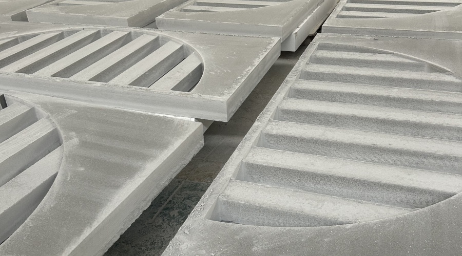 发泡陶瓷厂家-印尼清真寺发泡陶瓷窗套线条工程