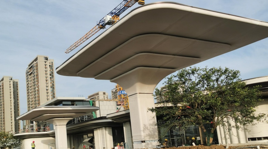 UHPC幕墙板与柱子 UHPC幕墙板与柱子