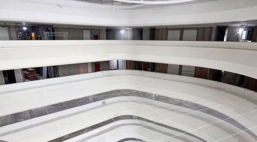 深圳国际交流中心GRG拦河造型工程 深圳国际交流中心GRG拦河造型工程