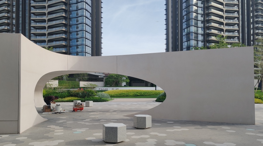 UHPC构件安装现场 UHPC构件安装现场