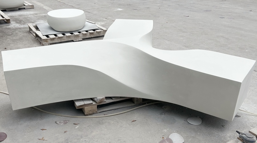 UHPC/GFRC坐凳树池草阶档墙 UHPC/GFRC坐凳树池草阶档墙