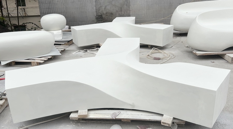 UHPC/GFRC坐凳树池草阶档墙 UHPC/GFRC坐凳树池草阶档墙