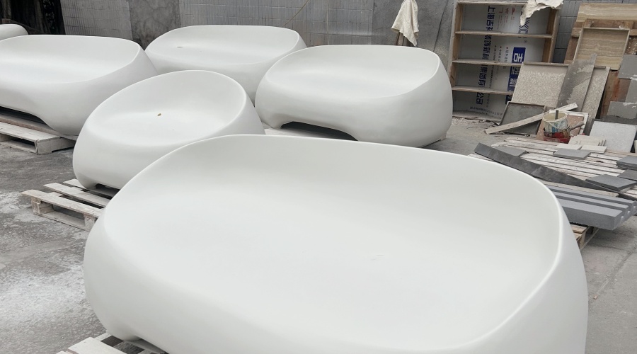 UHPC/GFRC坐凳树池草阶档墙 UHPC/GFRC坐凳树池草阶档墙